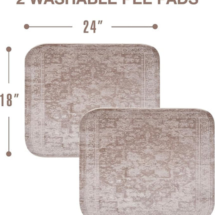 PUPIBOO Washable Pee Pads for Dogs and Cats - Super Absorbent Reusable Puppy Training Pads - 100% Waterproof, Leak-Proof & Non-Slip Whelping Pads for Pet Housebreaking