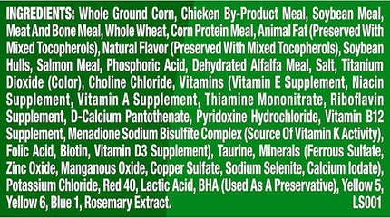 9Lives Indoor Essentials Dry Cat Food for Adult Cats with Chicken & Salmon Flavors, 3.15 lb. Bag (Pack of 4)