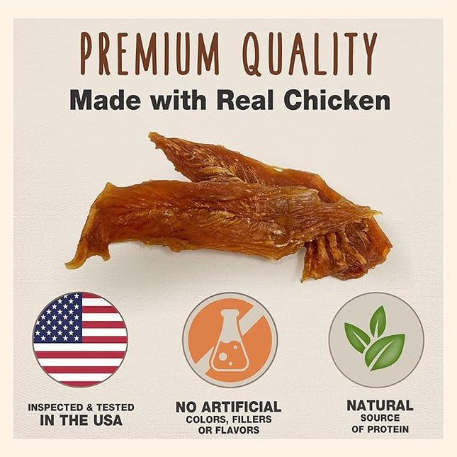 Cadet Gourmet Chicken Breast Dog Treats - Healthy & Natural Chicken Dog Training Treats for Small & Large Dogs - Inspected & Tested in USA (28 oz.)