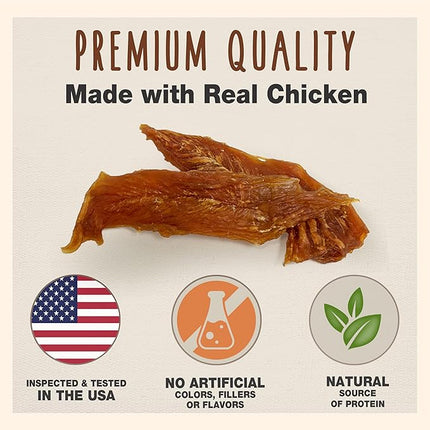 Cadet Gourmet Chicken Breast Dog Treats - Healthy & Natural Chicken Dog Training Treats for Small & Large Dogs - Inspected & Tested in USA (14 oz.)