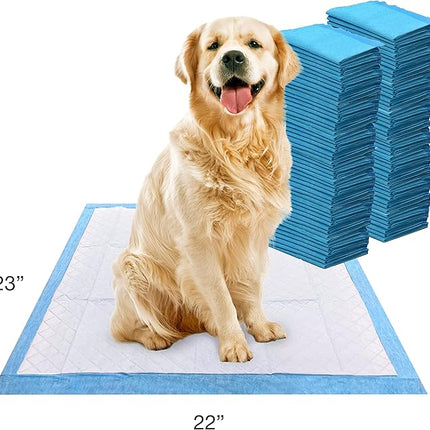 Four Paws Wee-Wee Superior Performance Unscented Pee Pads for Dogs & Puppies, Quilted Leak-Proof Dog Housebreaking Potty Training Floor Protection, 22" x 23", 100 Count