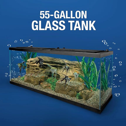Tetra Complete LED Aquarium Kit for Fish, 55 Gallons, Includes White LED Lights, Filter, Heater and Accessories