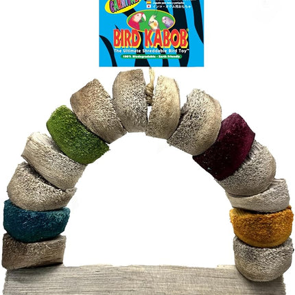 Bird Kabob 8-1/2-Inch Carnival Chewable Perch