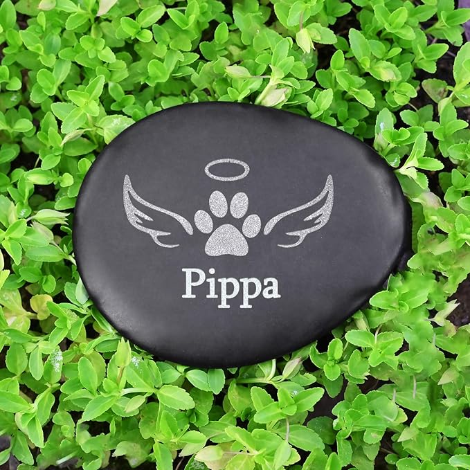 Pet Loss Gifts - Personalized Pet Memorial Stones - Dog Memorial Stone - Pet Remembrance Gifts - Pet Memorial Gifts - Loss Dog Sympathy Gifts - Cat Memorial Gifts - Dog Memorial Gifts