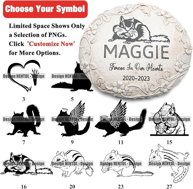 Personalized Chipmunk Memorial Stone, Pet Grave Marker Chipmunk, Chipmunk Headstone, Chipmunk Tombstone, Chipmunk Gravestone, Chipmunk Memorial Gifts