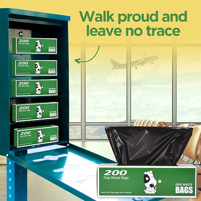 The Original Poop Bags® Dog Poop Bags Rolls – Commercial Bulk Recycled Poop Bags for Dogs, Heavy-Duty Waste Bag Refills, Black, 2,000 Count