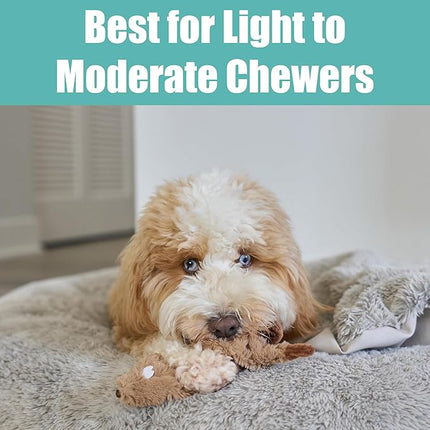 SPOT Skinneeez Beaver Dog Toy – 14" Stuffing-Free Plush Squeaky Dog Toy, Durable Interactive Toy for Small & Medium Dogs, Light to Moderate Chewers, Mess-Free Play