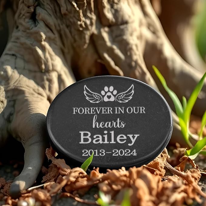 Personalized Pet Memorial Stones, Dog Memorial Stone, Cat Memorial Gifts for Loss of Cat, Pet Memorial Gifts for Dogs, Pet Lost Gifts, Pet Garden Memorial
