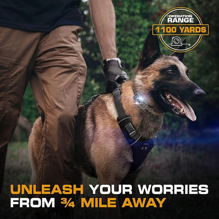 INVIROX Dog Shock Collar [Ultra K9] 124 Training Levels, 4 Powerful Modes with Night-Light and ¾ Mile Range 100% Safe Dog Training Collar for Large Dogs IP67 Waterproof (X2 Camouflage)