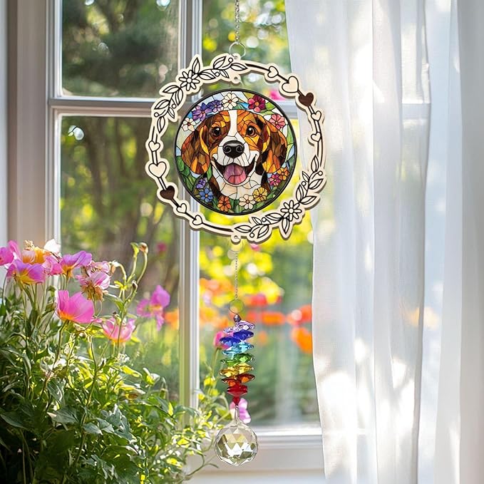 Personalized Pet Memorial Gifts for Dogs, Custom Suncatcher, Gift for Pet Lover, Dog Memorial Gifts for Loss of Dog