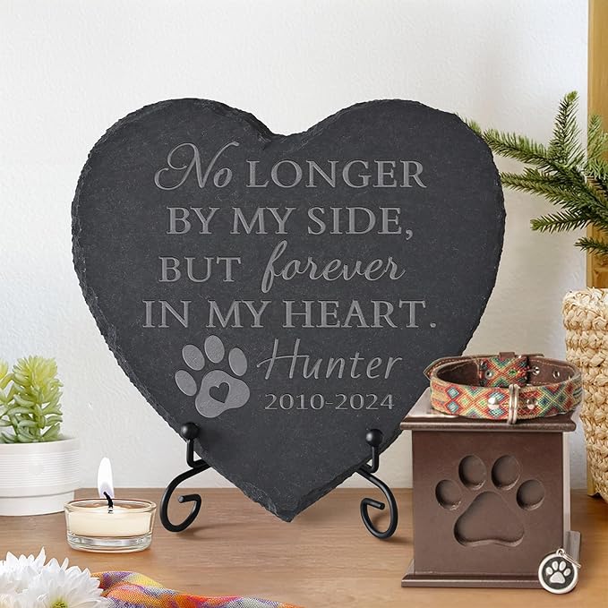 Personalized Pet Memorial Stone, Dog Memorial Gifts for Loss of Dog, Pet Loss Gifts, Pet Memorial, Loss of Dog Sympathy Gift, Dog Remembrance Gift, Pet Bereavement Gifts - in My Heart