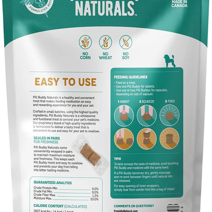 Earthly Pill Buddy Naturals - PB & Banana Recipe Pill Hiding Treats for Dogs - Make A Perfect Pill Concealing Pocket Or Pouch for Any Size Medication - 90 Servings