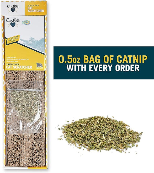 OurPet's Straight and Narrow Single Wide Reversible Cat Scratcher