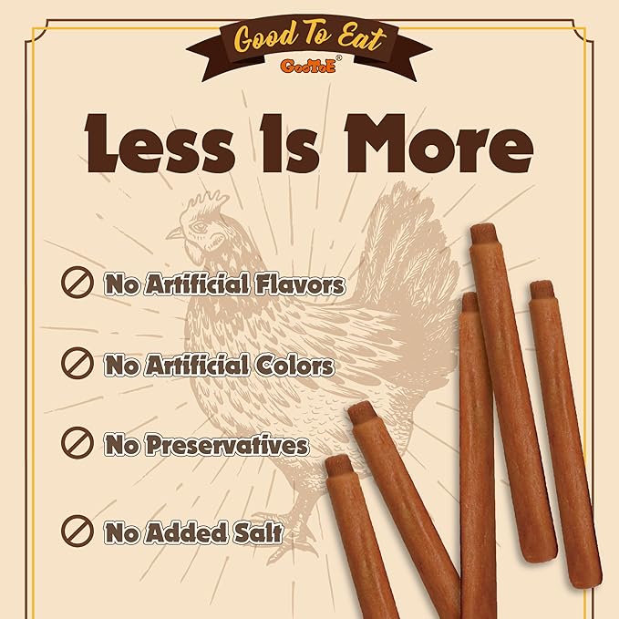 Gootoe Chicken Dog Treats – Chicken Dipped Sticks 1.5 lb – All Natural, Grain-Free, Low Fat, Premium Training Chews, Healthy & Easily Digestible