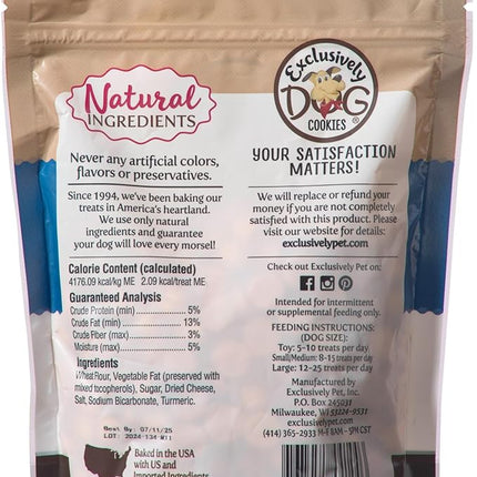 Exclusively Dog Best Buddy Bits Training Treats for Dogs and Puppies - All Natural, Baked in The USA, Ideal for Training & Agility, No Animal Byproducts - Cheese Flavor, 5.5oz Resealable Bag
