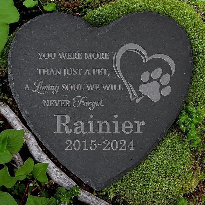 Personalized Pet Memorial Stone, Dog Memorial Gifts for Loss of Dog, Pet Loss Gifts, Pet Memorial, Loss of Dog Sympathy Gift, Dog Remembrance Gift, Pet Bereavement Gifts - A Loving Soul