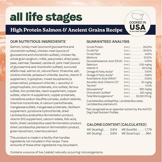 Canidae All Life Stages High Protein Dry Dog Food, Salmon & Ancient Grains Recipe, 27 lbs.