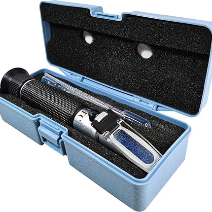 Agriculture Solutions Salinity Refractometer for Seawater and Marine Fishkeeping Aquarium 0-100 PPT with Automatic Temperature Compensation