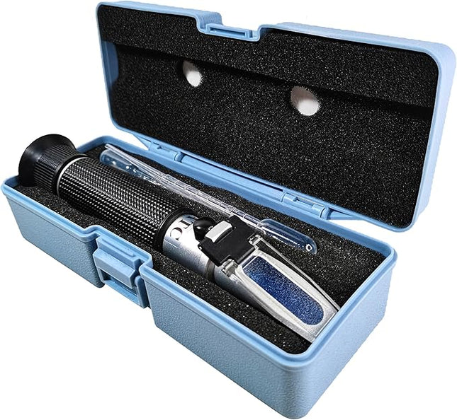 Agriculture Solutions Salinity Refractometer for Seawater and Marine Fishkeeping Aquarium 0-100 PPT with Automatic Temperature Compensation