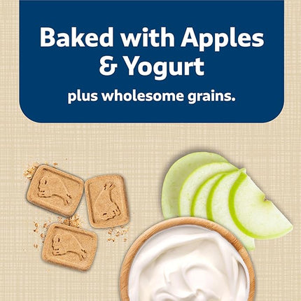 Blue Buffalo Mini Health Bars Crunchy Dog Biscuits, Oven-Baked With Natural Ingredients, Apples & Yogurt, 2-lb Box