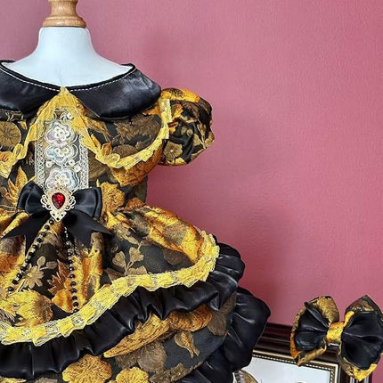 Fashion Sweet Puppy Dog Lace Princess Tailored Dress for Mini and Petite Dog A-Black Small