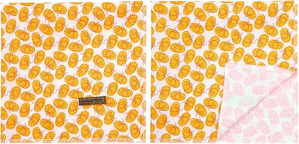 Lionheart Glory Fall Dog Bandana - Halloween Pumpkin Washable Soft Dog Scarf Adjustable for Small Dogs