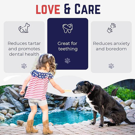 Devil Dog Pet Co. Himalayan Yak Cheese Dog Chews, Medium - 4 Pack, 100% Natural & Healthy, Lactose-Free, Long-Lasting Dog Treats, Premium Yak Milk Chew Bones for Dogs