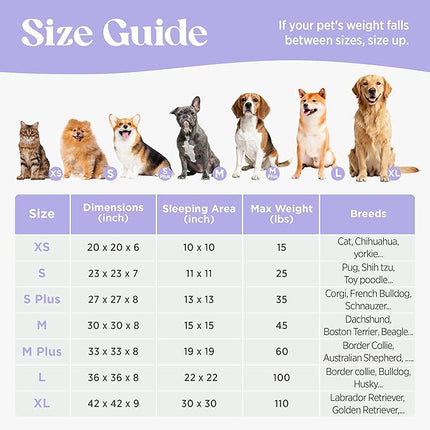 LE SURE Donut Dog Beds Extra Large Sized Dog - Round Pet Beds for Calming Puppy with Washable Cover, Orthopedic Modern Beds with Jacquard Shaggy Plush & Anti Slip Bottom, 42 Inch，Green