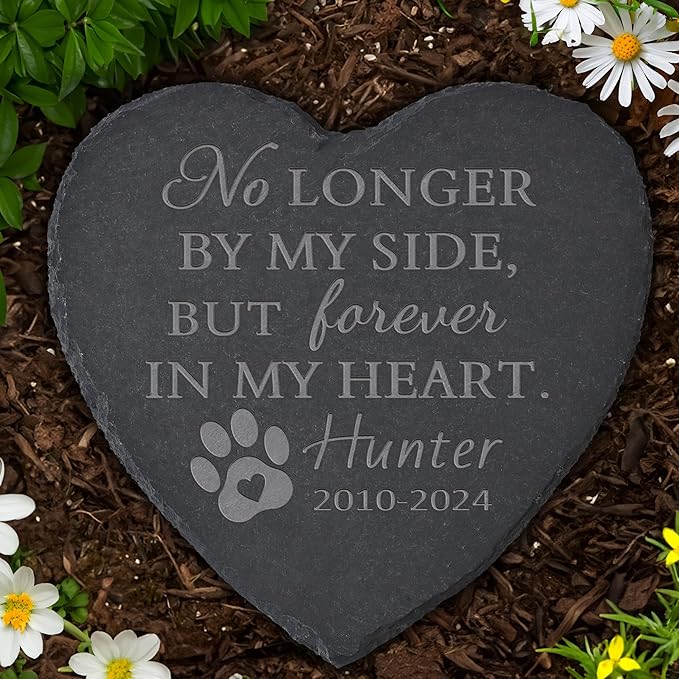 Personalized Pet Memorial Stone, Dog Memorial Gifts for Loss of Dog, Pet Loss Gifts, Pet Memorial, Loss of Dog Sympathy Gift, Dog Remembrance Gift, Pet Bereavement Gifts - in My Heart