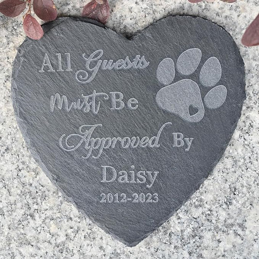 Pet Memorial Stones, Gifts, Loss of Sympathy Dog Gifts for Dog, Bereavement Grave Marker, in Memory - Style E, 6''x6''/15x15cm