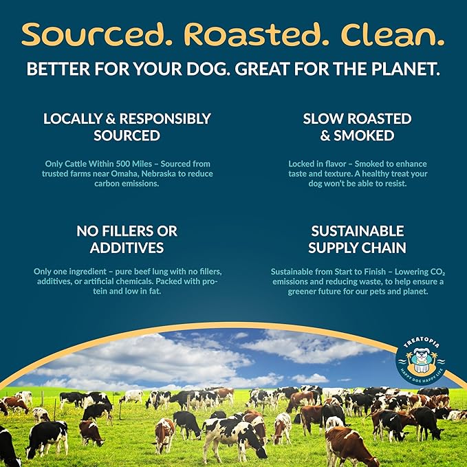 Omaha Sticks Beef Dog Treats, 16 Oz Bag - All-Natural, Sustainable, Healthy, High Protein, Hand-Trimmed, Slow-Roasted, Made in The USA, Nutritious, No Additives, No Fillers