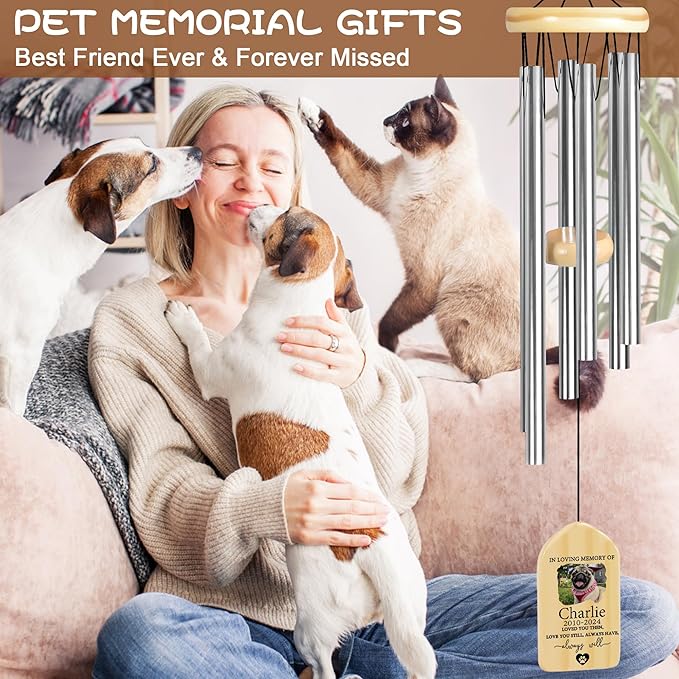 Personalized Pet Memorial Gifts, Pet Memorial Wind Chime, Dog Memorial Gifts, Cat Memorial Gifts, Pet Loss Gifts, Pet Loss Sympathy Gift, Dog Bereavement Gift, Dog Remembrance Gift - Love You Still