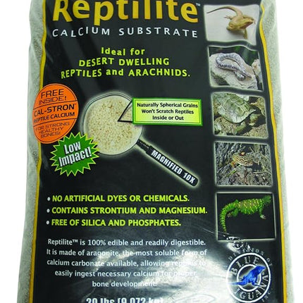 Carib Sea SCS00723 2-Pack Reptiles Calcium Substrate Sand, 20-Pound, Smokey Sands