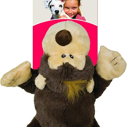 KONG Cozie Funky Monkey, Squeaky Plush Dog Toy, for Medium Dogs