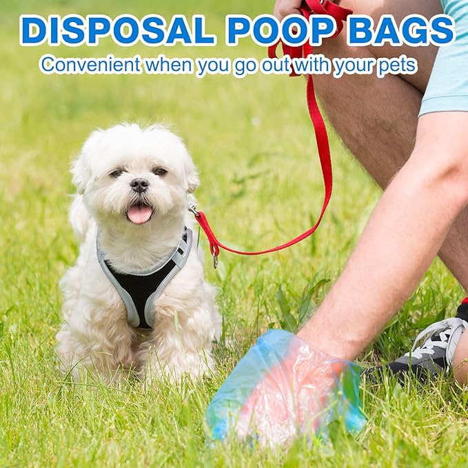 Teling 3000 Count Dog Poop Bags Pet Waste Bags for Poop with 3 Dispensers for Home, Outdoor, Puppy Walking, and Travel, 12 x 8.6 Inch(Blue)