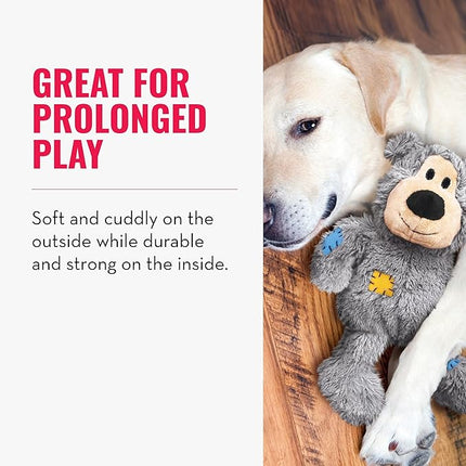 KONG Wild Knots Bears - Durable Dog Toys with Internal Knotted Ropes and Minimal Stuffing for Less Mess (Assorted Colors) (Medium/Large)