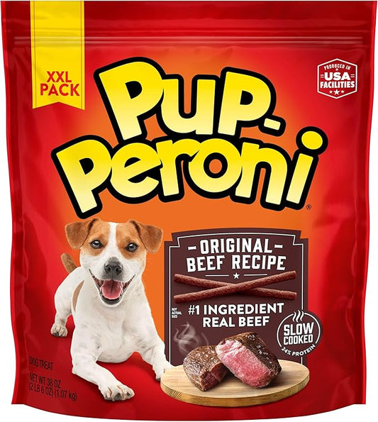 Pup-Peroni Dog Treats, Original Beef Flavor, 38 Ounce, Made with Real Beef