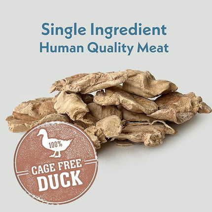 Fresh Is Best Freeze Dried Dog Treats – Raw Freeze Dried Cat Treats in Resealable Zipper Bag – High-Protein Duck Livers for Dogs & Cats – Made in The USA