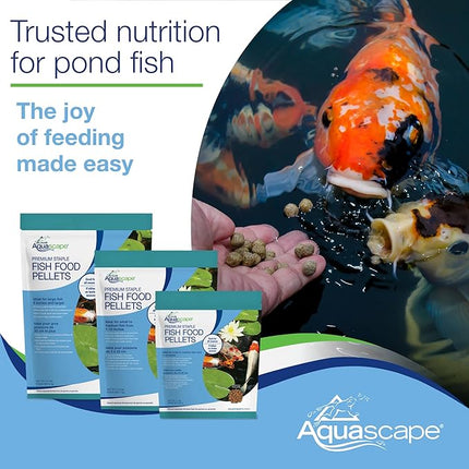 Aquascape Premium Staple Pond and Koi Fish Food, Mixed Pellet Size, 11-Pounds