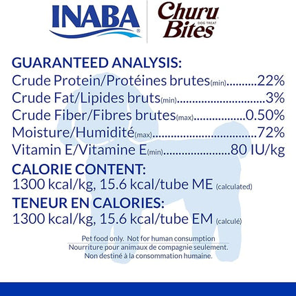 INABA Churu Bites for Dogs, Soft & Chewy Dog Treats with Vitamin E, 0.42 Ounces Each Tube, 20 Tubes, Tuna & Salmon Variety Box