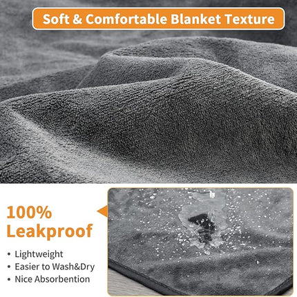 Washable Pee Pads for Dogs, 60x60 Reusable Whelping Pads, Absorb Dog Mats Non-Slip Puppy Training Pads for Whelping, Potty, Training, Playpen, Crate