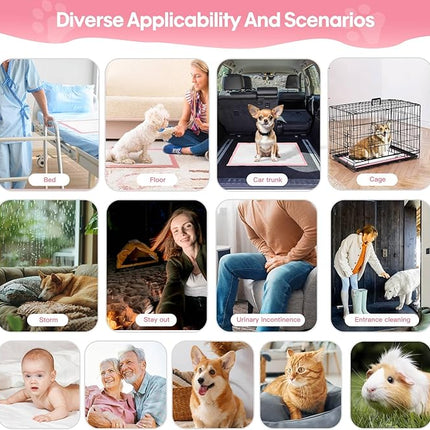 Puppy Pads Disposable Puppy Training Pads 13" x 18" -100 Count Puppy Pads | Premium Puppy Potty Training Pads，Underpads Ultra Absorbent Incontinence Pet Training Pads (S (13" X 18" - 100 Pcs ))