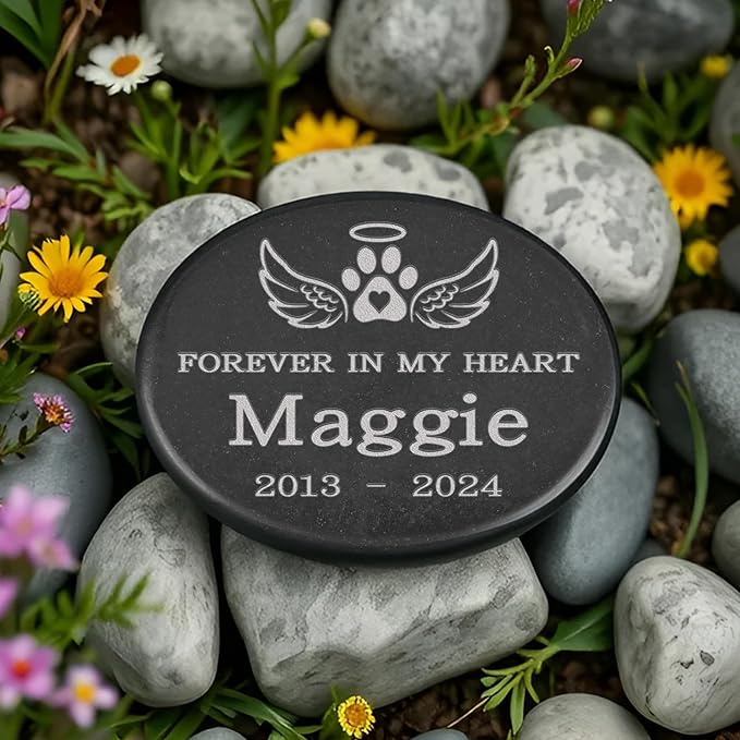 Pet Memorial Stones for Dogs, Cat Memorial Stone, in Memory of Pet Gifts, Pet Lost Gifts, Dog Memorial Gifts, Cat Condolences Gifts, Pet Memorial Gifts for Cats