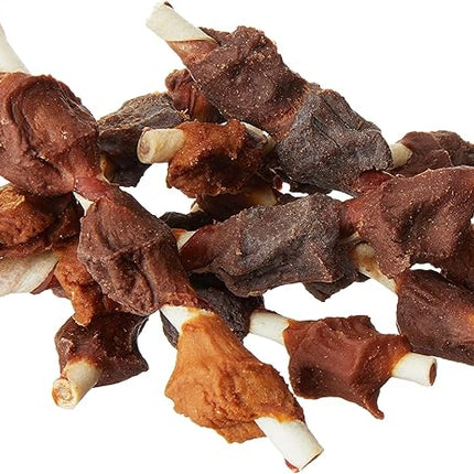 Amazon Brand - Wonder Bound Triple Flavor Chicken Rawhide Kabobs for Dogs, 12 oz., Pack of 18