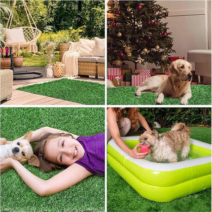 Artificial Grass for Dogs Pee Tray Fake Grass Mat for Professional Puppy Potty Trainer Replacement Dog Grass Pad for Indoor and Outdoor (51.3x32 Inch(Pack of 1))