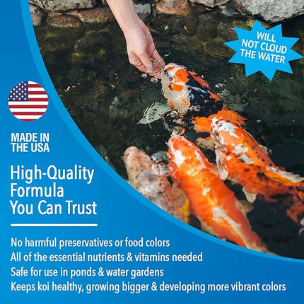 MICROBE-LIFT MLLWGLG Cold Weather Floating Fish Food Pellets with Wheat Germ for Ponds, Water Gardens, and Fountains, for Live Goldfish and Koi, 5.25 Pounds