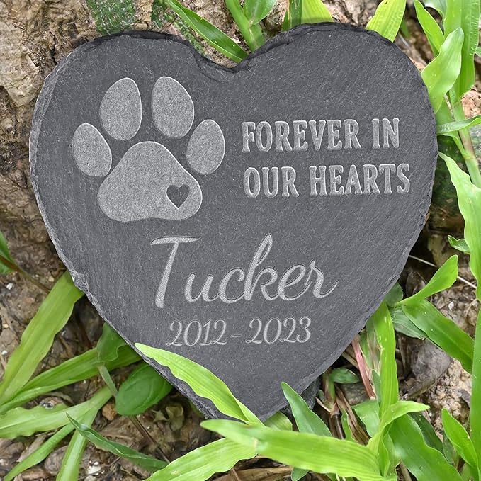 Loss of Dog Memorial Gifts - Personalized Dog Memorial Stones - Sympathy Tombstone for Loss of Pet - Bereavement Remembrance Condolence Gifts
