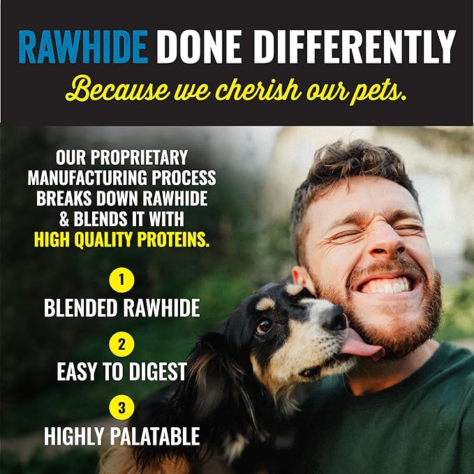 etta says! Premium Crunchy 7" Rabbit Dog Chews - Grain-Free Dog Treats, Good for Teeth, Easy to Digest - Made in The USA (20 Count Pack of 1)