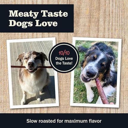Redbarn Pet Products All Natural 8"-12" Bully Sticks for Medium/Large Dogs - Healthy Long Lasting Chews Variety Party Pack - 100% Beef Single Ingredient Low Odor Rawhide Free - 1lb