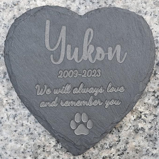 Personalized Pet Loss Stones - Memorial Gifts for Dogs & Cats - In Memory of Beloved Pets